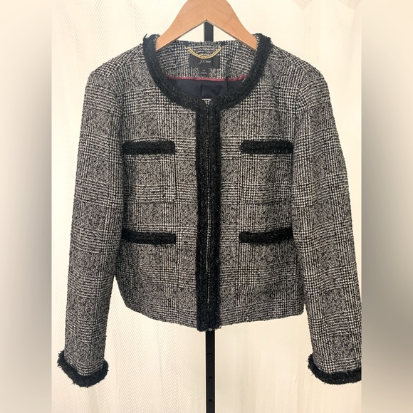 J Crew plaid Jacket Size 10